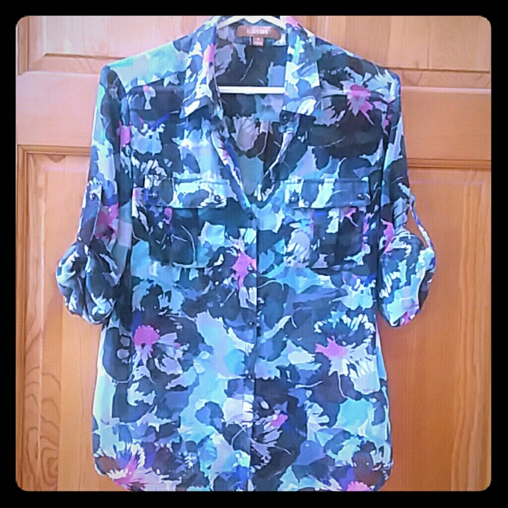 Ellen Tracy blouse half or long sleeve